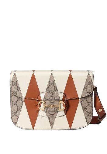 Gucci Borsa a spalla Horsebit 1955 piccola - Bianco