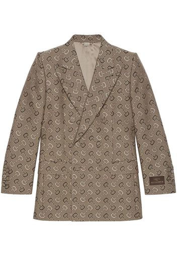 Gucci Blazer doppiopetto Maxi Horsebit - Toni neutri