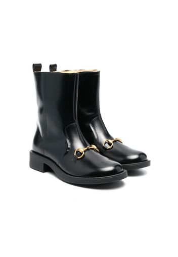 Gucci Kids Aisha leather boots - Nero