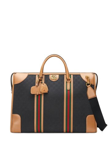 Gucci large canvas duffle bag - Blu