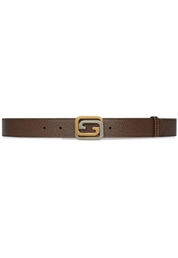 Gucci G-buckle leather belt - Toni neutri