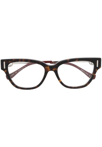 Gucci Eyewear Occhiali effetto tartarugato - Marrone