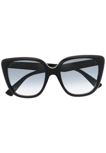 Gucci Eyewear Occhiali da sole oversize - Nero