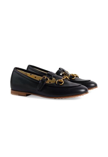 Gucci Kids Mocassini con morsetto - Nero