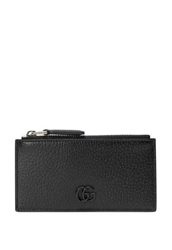 Gucci Portacarte con placca GG - Nero