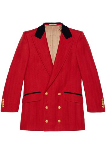 Gucci peak-lapels double-breasted blazer - Rosso