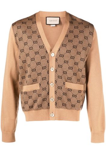 Gucci Cardigan con stampa GG - Toni neutri