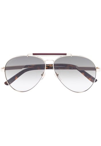 Gucci Eyewear pilot-frame sunglasses - Oro