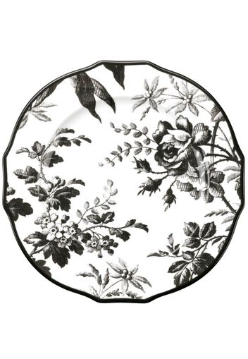 Gucci set-of-two Herbarium floral-print dessert plate - Nero