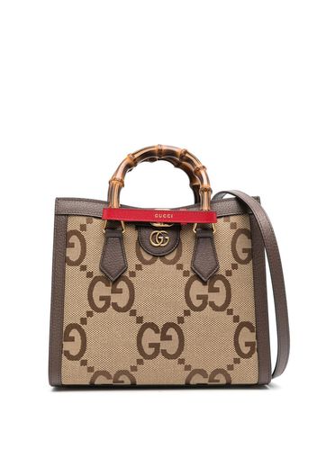 Gucci Borsa tote Diana con monogramma GG - Marrone