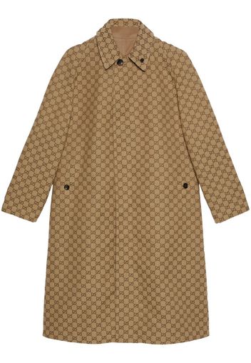 Gucci Cappotto monopetto reversibile - Marrone