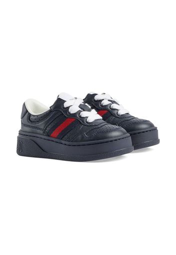 Gucci Kids Web detail chunky sneakers - Blu