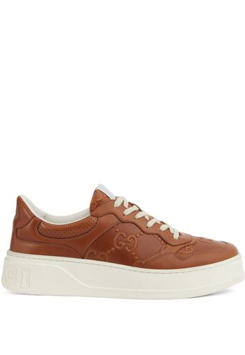 Gucci Sneakers goffrate GG - Marrone