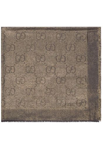 Gucci GG jacquard scarf - Marrone