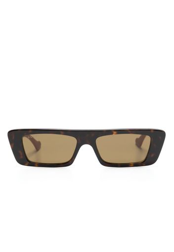 Gucci Eyewear square-frame colour-block sunglasses - Nero