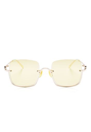 Gucci Eyewear square mirrored-lense sunglasses - Oro