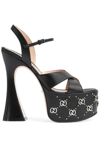 Gucci GG stud-detailed platform sandals - Nero