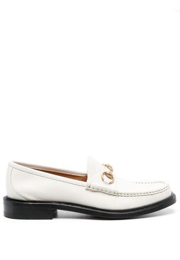 Gucci Horsebit almond-toe loafers - Bianco