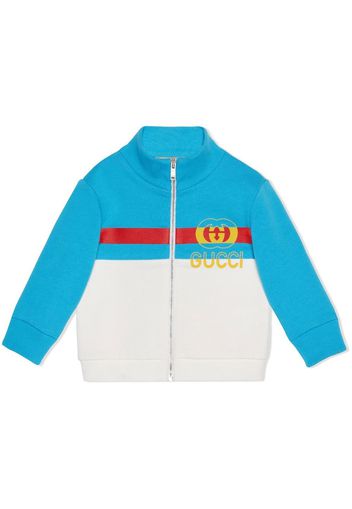 Gucci Kids logo-print track jacket - Bianco