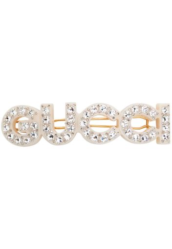 Gucci crystal-embellished hair clip - Toni neutri