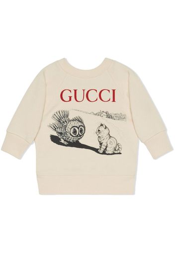 Gucci Kids Felpa Baby Cat - Toni neutri