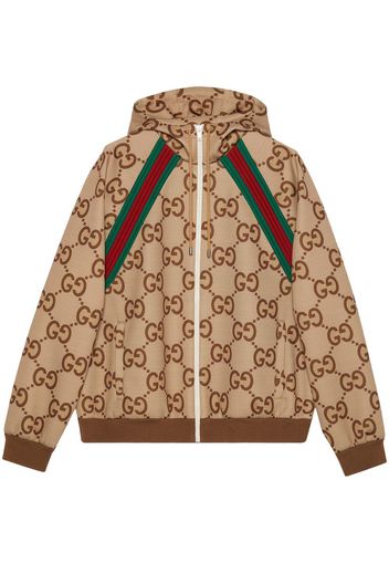 Gucci Giacca con monogramma GG - Marrone