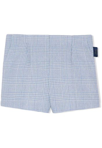 Gucci Kids houndstooth tweed shorts - Blu