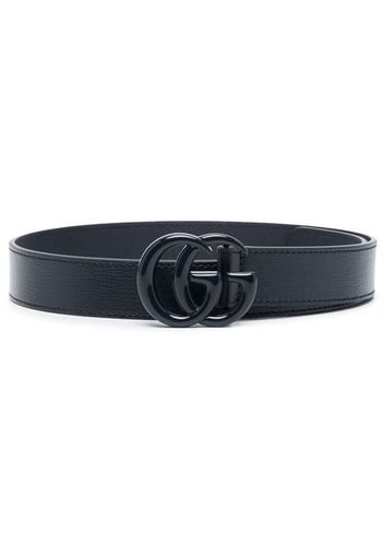 Gucci Kids GG-buckle fastening belt - Blu