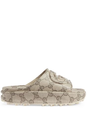 Gucci Sandali con placca GG - Toni neutri