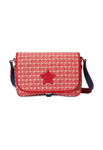 Gucci Kids Borsa messenger con applicazione - Rosso