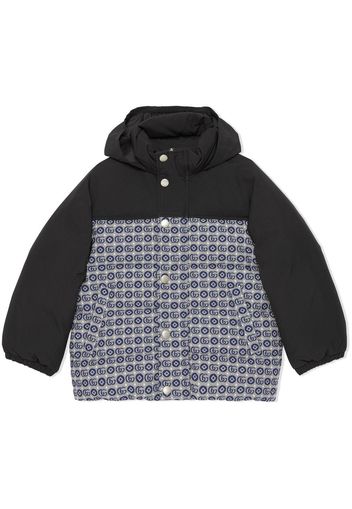 Gucci Kids Piumino con motivo monogramma - Blu