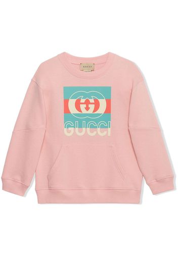 Gucci Kids Felpa con stampa - Rosa