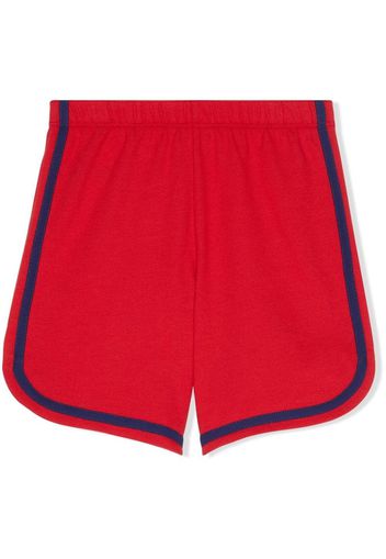 Gucci Kids Monster-embroidered shorts - Rosso