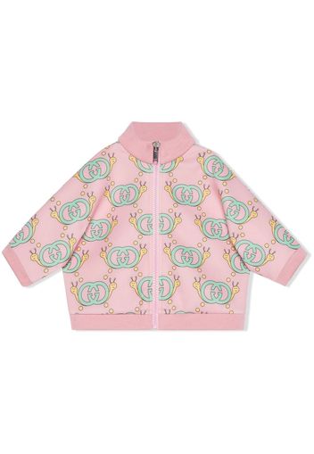 Gucci Kids Giacca con stampa all-over - Rosa