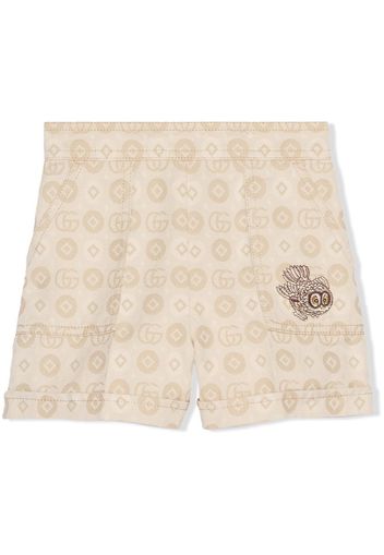 Gucci Kids Shorts con motivo jacquard - Bianco