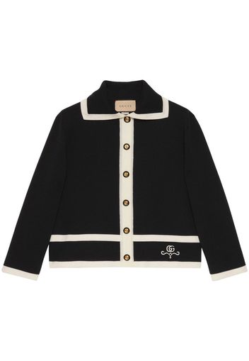 Gucci Cardigan con logo GG - Nero