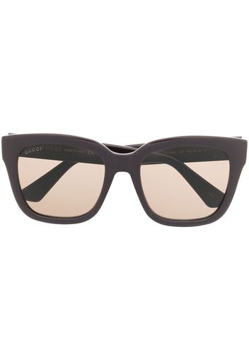 Gucci Eyewear Occhiali da sole squadrati - Marrone