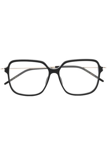 Gucci Eyewear Occhiali squadrati con logo inciso - Nero