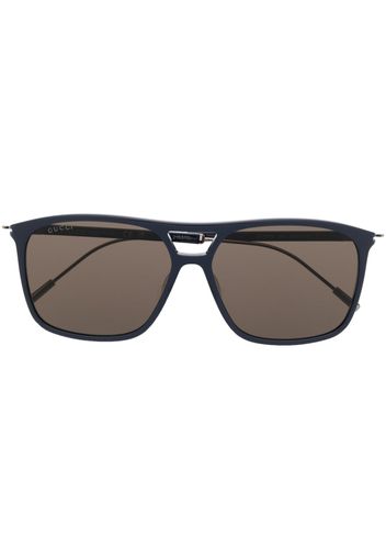 Gucci Eyewear Occhiali da sole squadrati - Blu