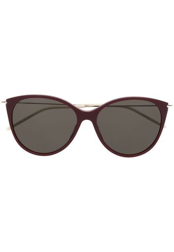 Gucci Eyewear GG engraved pantos-frame sunglasses - Rosso