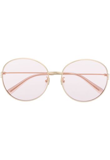 Gucci Eyewear metallic round-frame sunglasses - Rosa