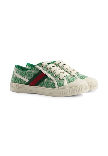 Gucci Kids Sneakers GG Gucci Tennis 1977 - Verde