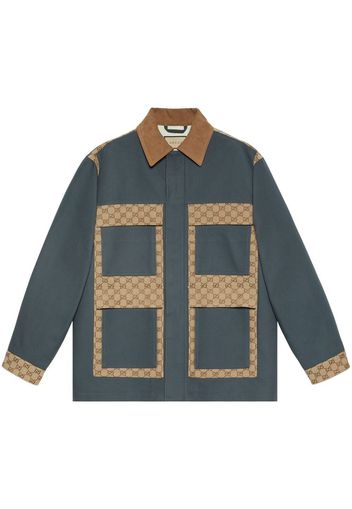 Gucci GG Supreme cotton-canvas jacket - Grigio