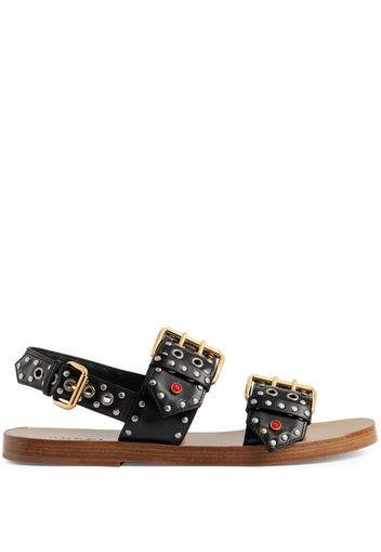 Gucci studded buckled sandals - Nero