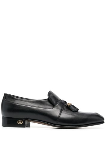 Gucci tassel-trim leather loafers - Nero