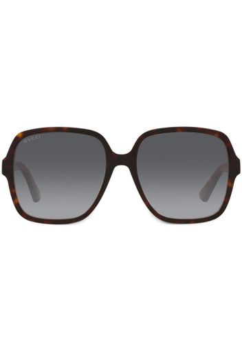 Gucci Eyewear square-frame sunglasses - Marrone