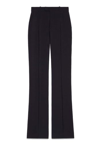 Gucci slightly flared high-waisted trousers - Blu