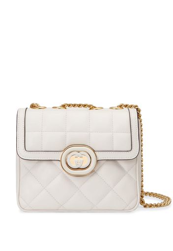 Gucci Deco quilted logo shoulder bag - Bianco