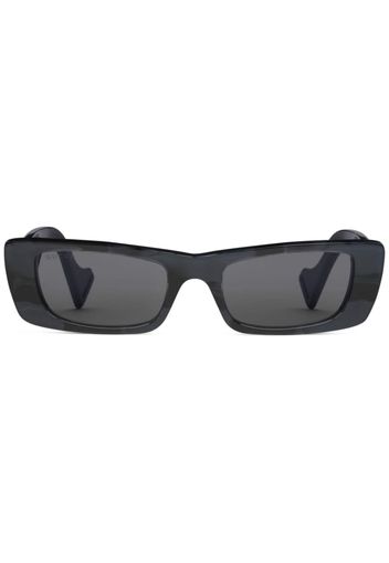 Gucci Eyewear Occhiali da sole rettangolari - Nero