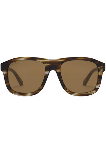 Gucci Eyewear square-frame sunglasses - Marrone
